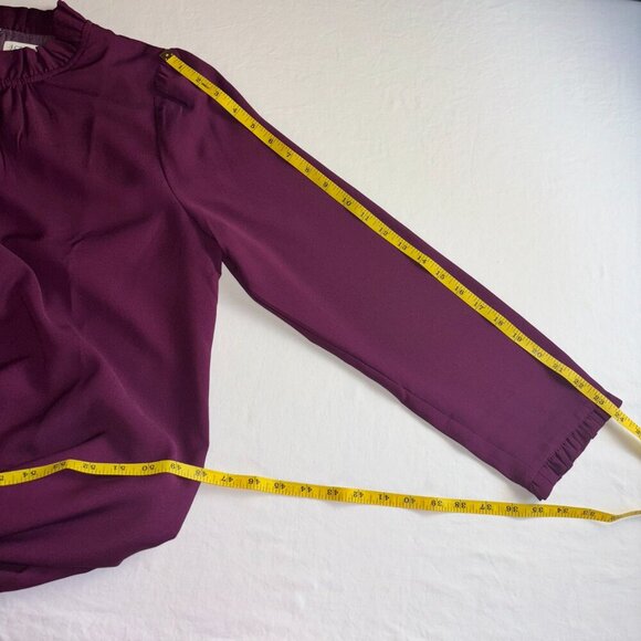 J.Crew Purple Long Sleeve Dress - Size 8 - Picture 9 of 11
